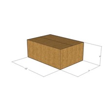 10 10x7x4 Kraft Brown Corrugated Shipping Boxes 32 ECT Single-Wall New