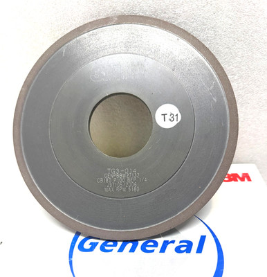Borazon Grinding Wheel. 3M-GEN.IND.DIAM. USA.  1A1 - 7 - 1/16 x 2'' x=1/4. CBN180