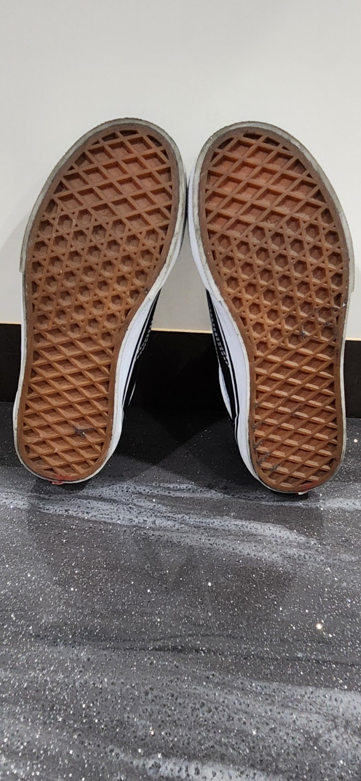 Vans Off The Wall Low Top Black Athletic KIDS Shoes 1.0 GREAT CONDITION  thumbnail 7