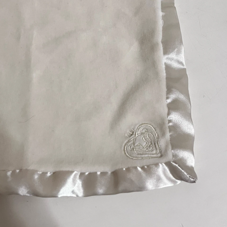 Manta de seguridad Prince Lionheart crema seda Lovey satinado fondo y bordes Lovie Foto 2 de 4