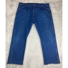 Wrangler Jeans Mens 44x30 (44x27.5) Classic Straight Leg Blue Denim Made in USA