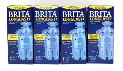 Brita Longlast+ Water Filter LOT OF 4 Replacement for Pitchers Dispensers - NEW