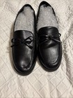 Crown & Ivy Women’s Black Faux Leather Slip-On Loafer Flats Now Accent Preppie 7 — photo 2
