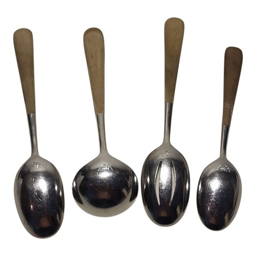 EKCO Eterna Cucharas para Servir y Cucharón con Asas de Madera Lote de 4 Hogar Cocina - Imagen 2 de 10