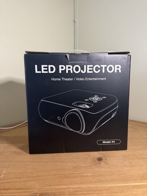 NEW H1 LED Projector 1080P HD Home Theater HDMI USB Portable Movie Sealed Box