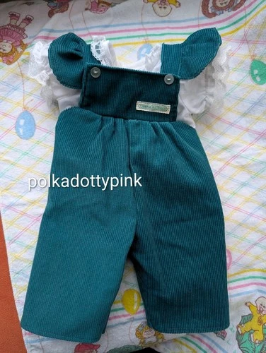 Vintage Cabbage Patch Kids Jesmar Corduroy Overalls Set Spain