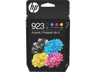 HP 923 CMYK Original Ink Cartridge 4-Pack, ~500 pages K, ~400 pages C/M/Y,