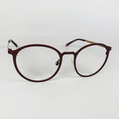 SPECSAVERS Brille MATT ROT RUND Brillengestell MOD: TITANIUM 11 30830097