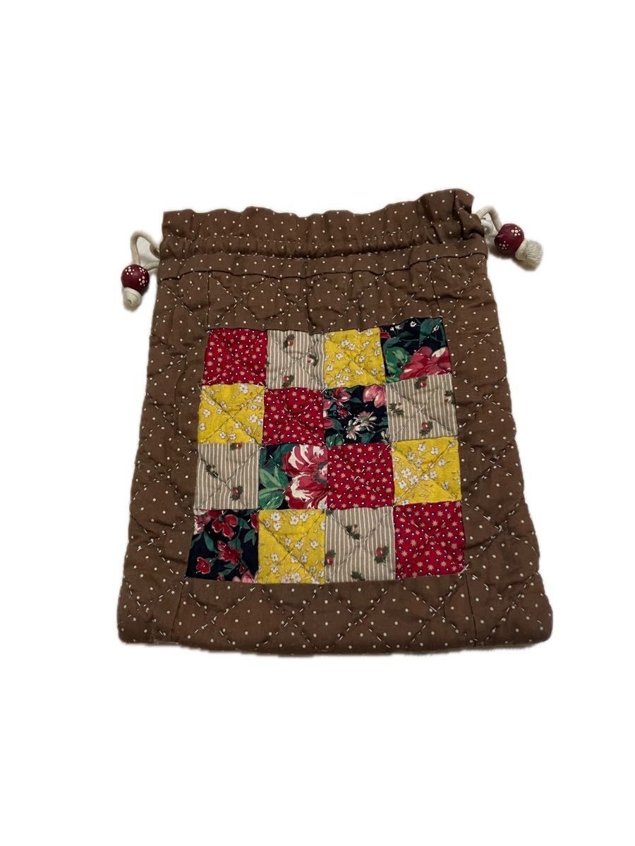drawstring bag pouch passbook pouch patchwork - image 1