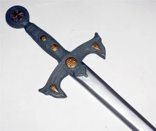 MEDIEVAL CRUSADER TEMPLAR KNIGHT Latex Plastic LARP LONG HUGE SWORD 47-1/2" New