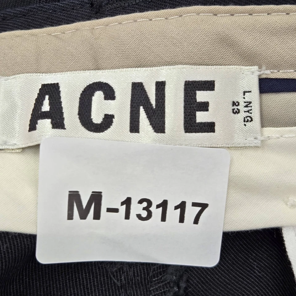 Pantalones de vestir Acne Studios para hombre 48 negros Roc Twill L NYC 23 Foto 2 de 4