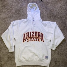 Vintage Arizona State Sun Devils Sweatshirt Mens Large White NCAA Football 90s