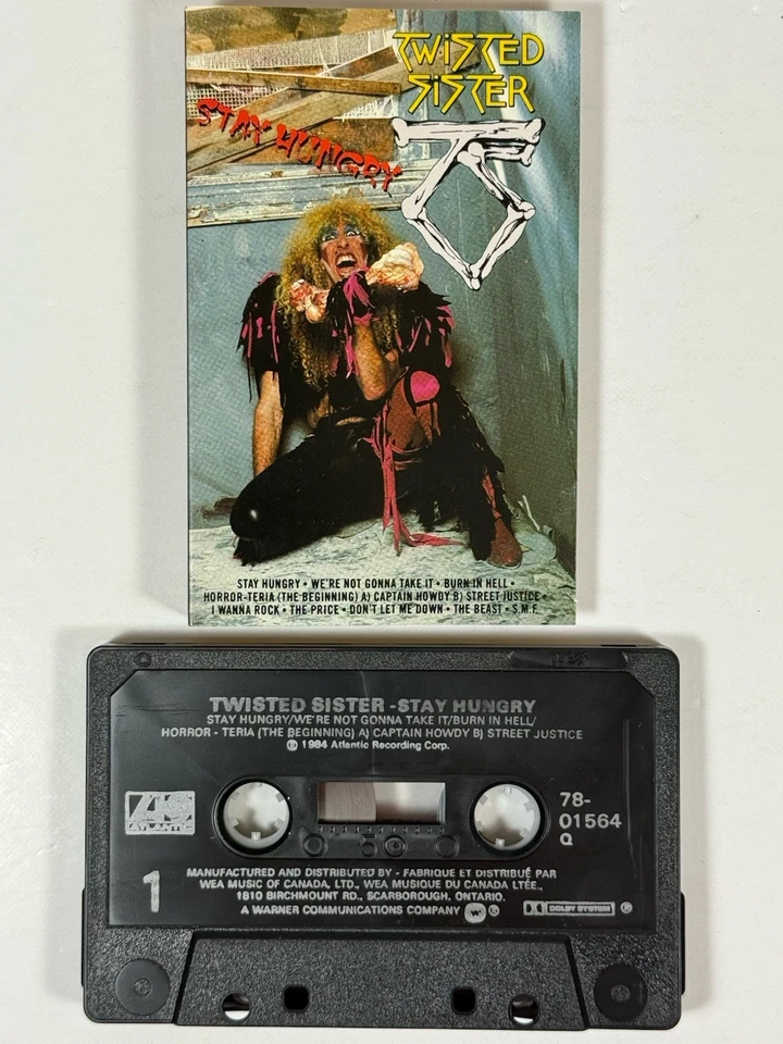 Twisted Sister - Stay Hungry (Cassette Tape, 1984 Atlantic) Canada Release - Image 4 of 4