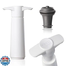 Vacu Vin 509523 Wine Pump Count, Black 1 Stopper