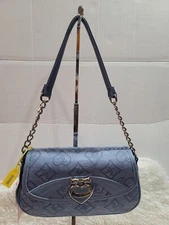Juicy Couture Precious Moments Flap Shoulder Slate Blue Brand New With Tags 