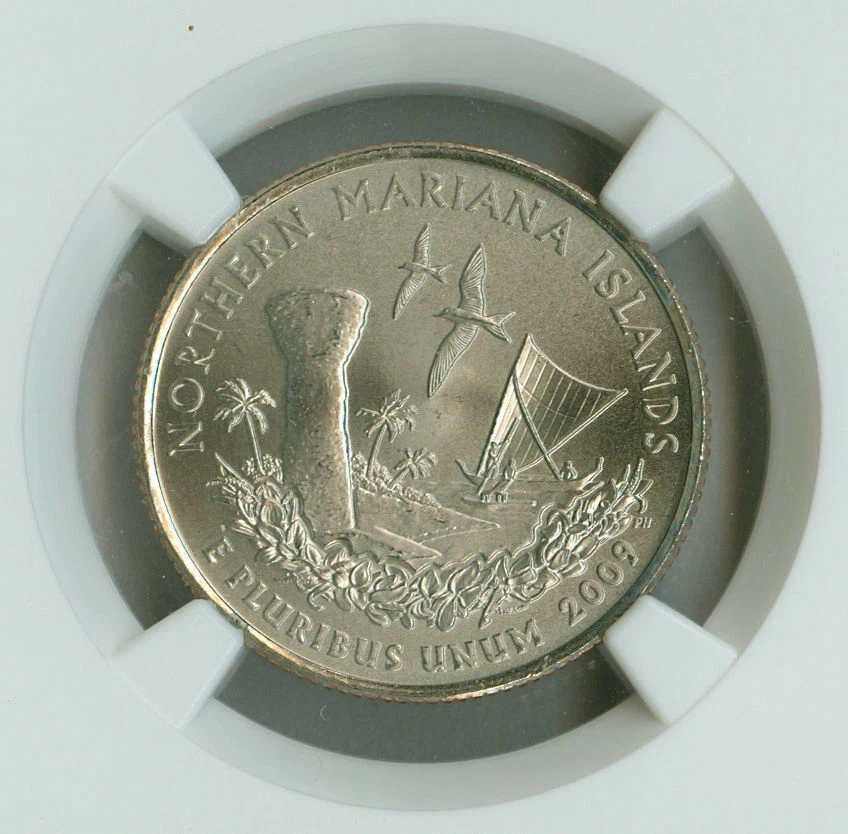 2009 P NGC SMS MS69 Northern Marianas Quarter 25c TOP REGISTRY Eye Appeal! - Image 2 of 4