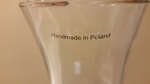 Black Moon Mist 15 inch Vase handmade in Poland  - Picture 2 of 2