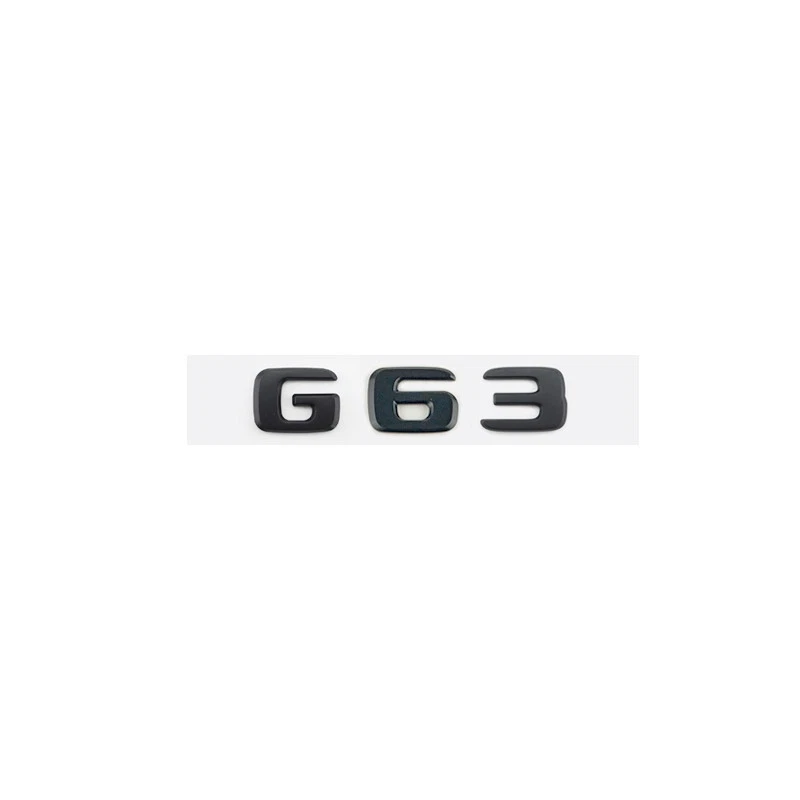 4pcs G63 AMG V8 BITURBO Matte Black Badge Emblem for Mercedes Benz W463 W464 G63 - Image 2 of 4
