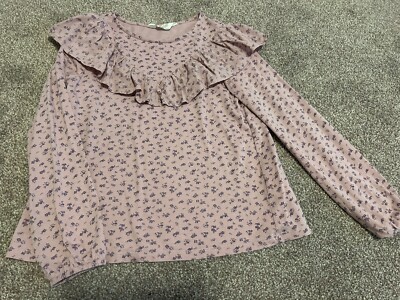 H&M Girls Blouse Top Long Sleeve  Purple