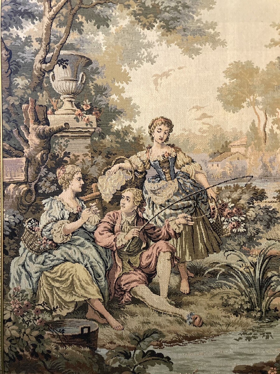 Large Gobelins Made In Belgium Antique decorative Wall Large Gobelins Made In Belgium Antique decorative Wall