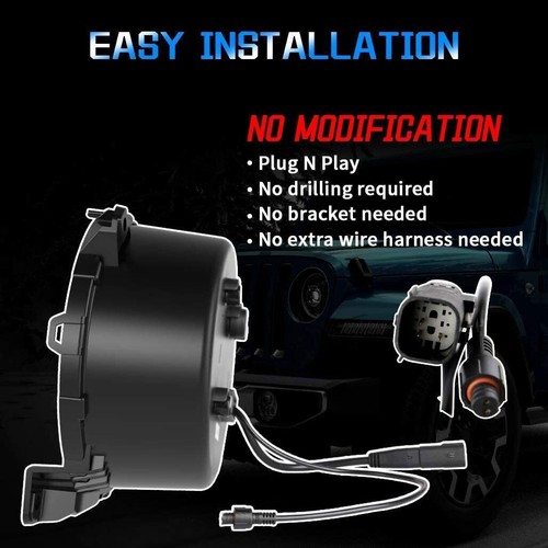 9" Zoll LED Scheinwerfer DRL für Jeep Wrangler JL Rubicon Gladiator JT 2018-2023 - Bild 4 von 15