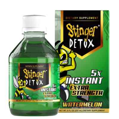 Stinger Detox 5X Instant  Extra Strength Drink WaterMelon Flavor   8 FL OZ