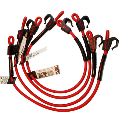 4x Spanngummi 60cm mit Haken toso Expander Spanngurt Gepäck Motorrad Fahrrad
