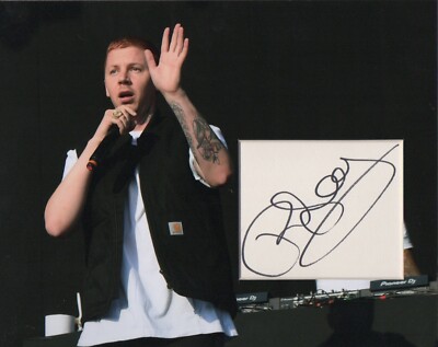 PROFESSOR GREEN Signed 10x8 Photo Display READ ALL ABOUT IT COA