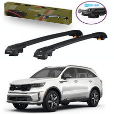 For Chevrolet Equinox 2018-2021 Black Aluminium Roof Racks Cross Cargo Bars