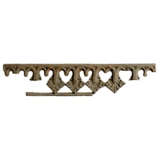 Antique English Gothic Chatsworth House Oak Architectural Tracery Panel