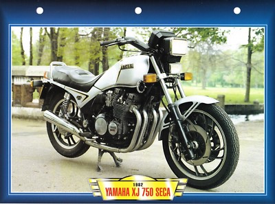 Carte Fiche Technique Moto Yamaha Xj 750 Seca 1982 Neuve Ebay