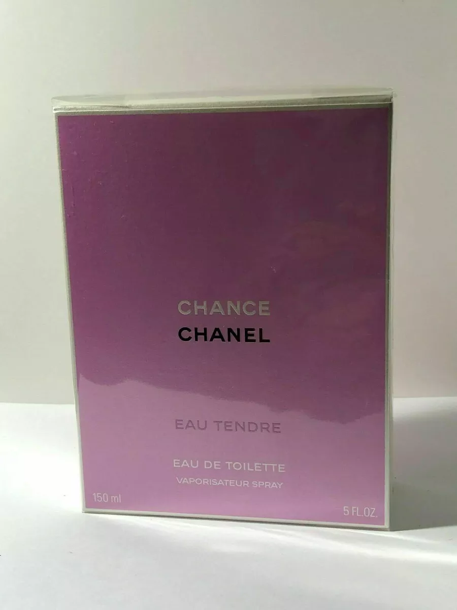 CHANCE EAU TENDRE BY CHANEL EAU DE TOILETTE SPRAY 150 ML / 5 OZ. FACTORY  SEALED