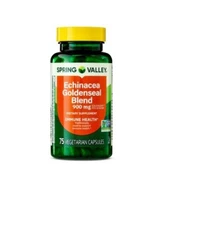 Spring Valley Echinacea Goldenseal Blend Supplement 900 mg 75 Capsules