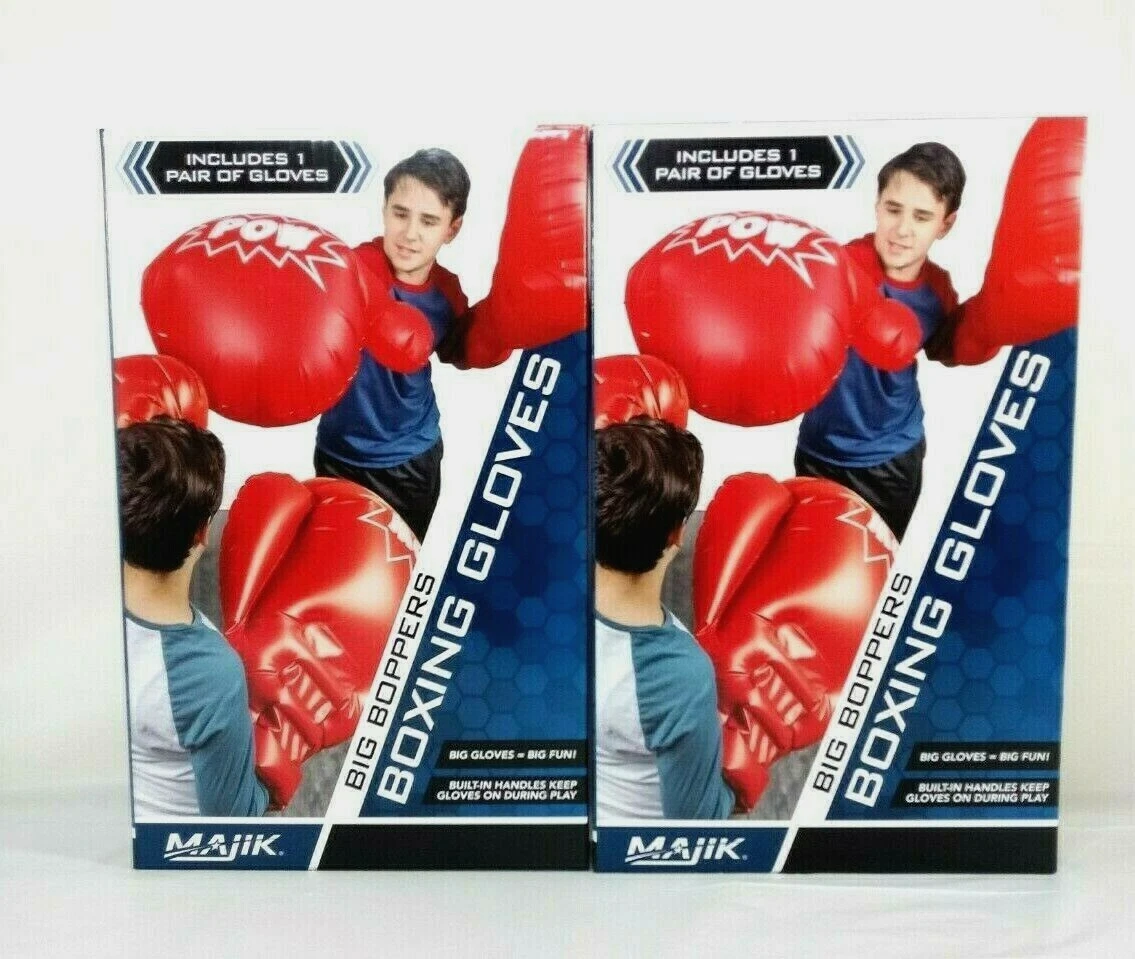 Majik Big Boppers Boxing Gloves Inflatable W built In Grip Handles