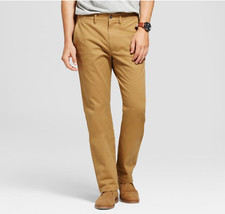 Men's Every Wear Straight Fit Chino Pants - Goodfellow  Co Brown Size 40W/32L