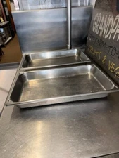 2- Vollrath Full Size 2 1/2D Super Pan 2 3002-2 Stainless Food Pan NSFCommercial