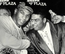 Mike Tyson and Al B. Sure attend Tyson Vs. Williams Boxing M - 1989 Old Photo