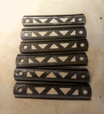 Gilbert Erector Part A: 2 1/2'' Tin plated  Straight Girders: 6 Lot B