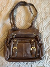 Concealed Carry Gun Purse Concealment Locking Brown Roma Ccw Left Or Right Draw