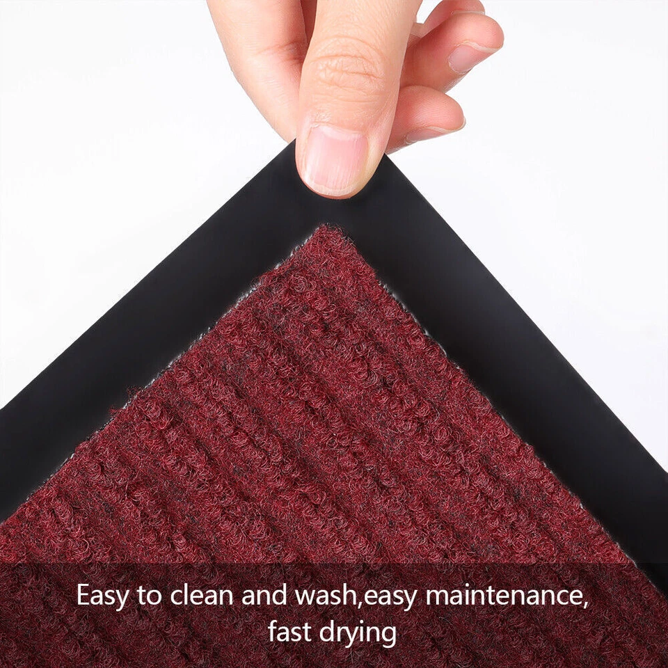 Front Door Mat Entrance Floor Rug Doormat Non-Slip Mat Indoor Outdoor Waterproof - Image 4 of 4