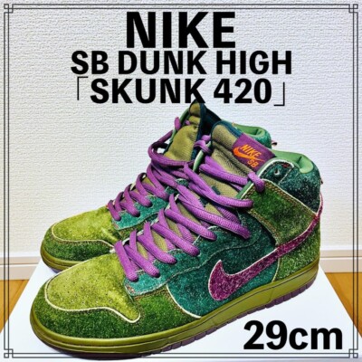 Nike SB Dunk High Premium SB Skunk 2010 313171-30 Size US11 Nike SB Dunk High Premium SB Skunk 2010 313171-30 Size US11