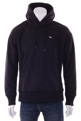 Tommy Hilfiger Herren Hoodie Tjm Globe Polar Hoodie Schwarz