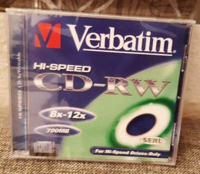 Verbatim CD-RW 8x 80 Min 700MB 1 Stück Neu & OVP