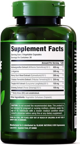 Integratore booster testosterone per uomo - potenziamento test maschile - Foto 8 di 9