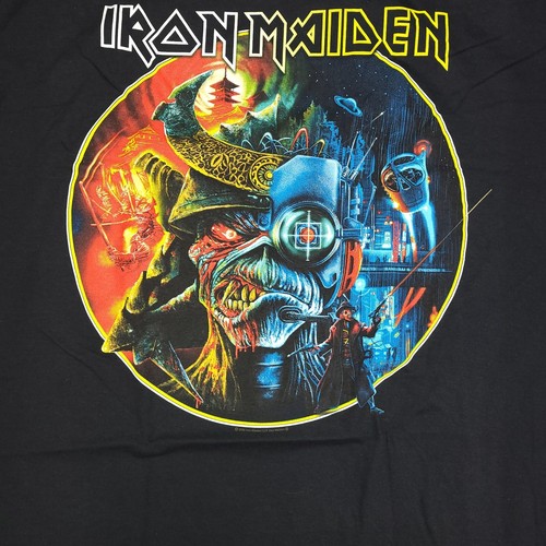 Iron Maiden The Future Past Tour T Shirt 2XL XXL Black Official New 2023 #P08 - Picture 3 of 8