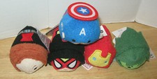 Disney Mini Tsum Tsum Plush Marvel Lot of 5 Captain America Black Widow NWT