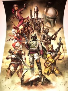 The Mandalorian Sideshow Rotj Esb Star Wars Mondo Boba Fett Art