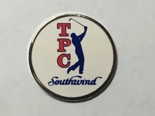 Vintage Rare TPC Southwind 1" Flat Coin Style Golf Marker - A Beauty!
