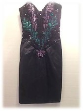 Vintage Prom, Evening, Cocktail Sequined Party Dress/Alyce Designs