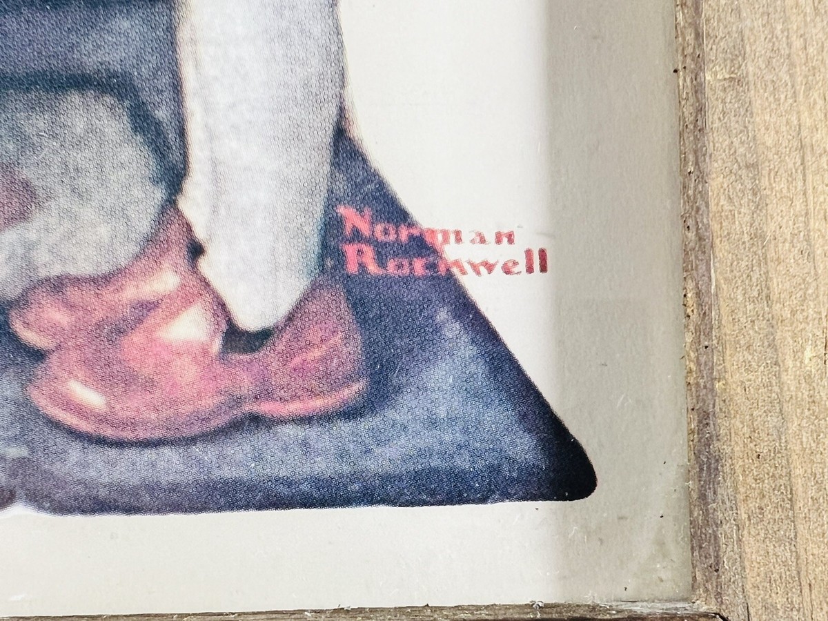 Vintage Norman Rockwell The Doctor And The Doll Child Stethoscope